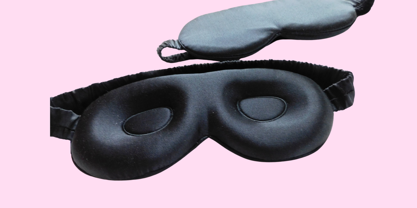 3D Mulberry Silk Eye Mask, Silk Eye Mask For Sleeping and For Travelling, Memory Foam Eye Mask For Extra Comfort, 3D Eye Mask For men & Women, 3D Eye Mask For Eye Lash Extension
