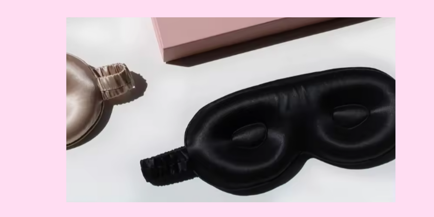 3D Mulberry Silk Eye Mask, Silk Eye Mask For Sleeping and For Travelling, Memory Foam Eye Mask For Extra Comfort, 3D Eye Mask For men & Women, 3D Eye Mask For Eye Lash Extension