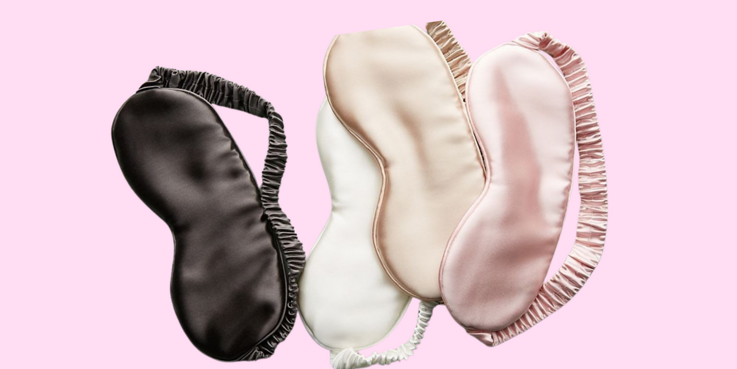 100% Pure Mulberry Silk Eye Mask, 22 momme Quality Silk Sleep Mask, Luxury Mulberry Silk Eye Mask, Self Care Gift For Her Or Him.