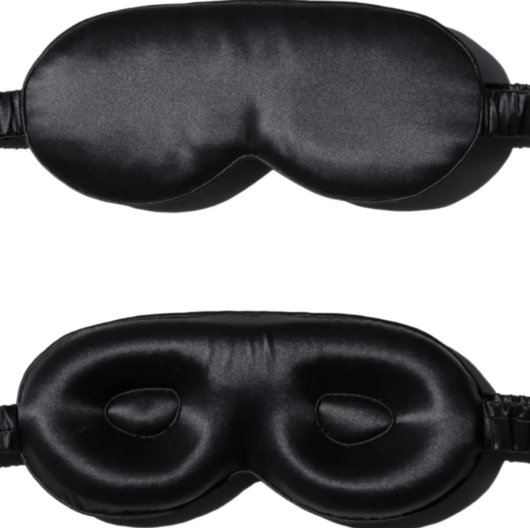 3D Mulberry Silk Eye Mask, Silk Eye Mask For Sleeping and For Travelling, Memory Foam Eye Mask For Extra Comfort, 3D Eye Mask For men & Women, 3D Eye Mask For Eye Lash Extension