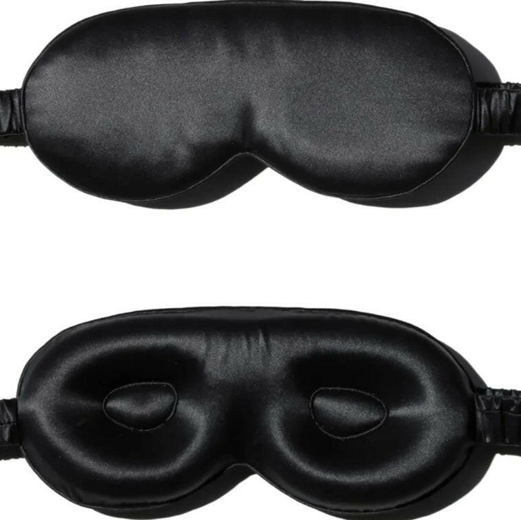 Mulberry Silk Eye Mask, 3D Memory Foam Eye Mask For Extra Comfort, 3D Eye Mask For men & Women, 3D Sleeping Mask For Eye Lash Extension.