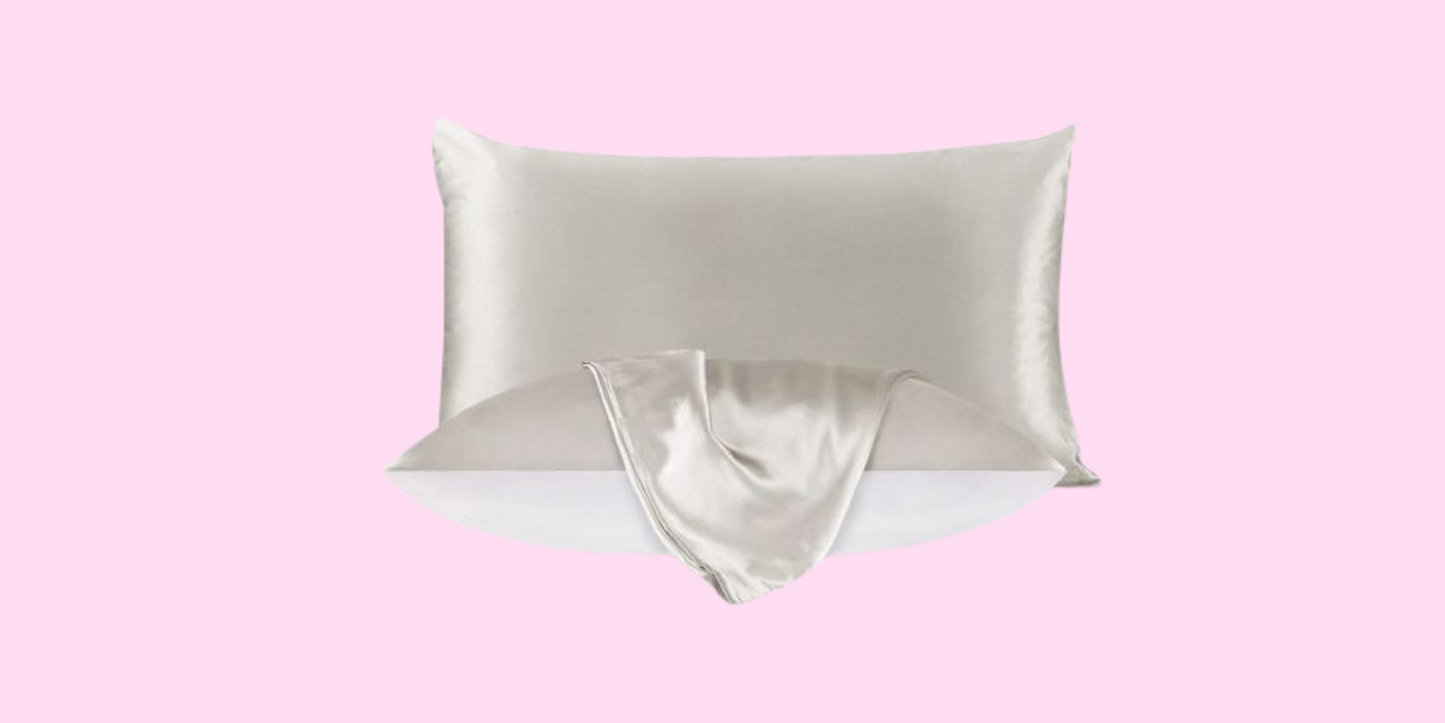 Silk Pillowcase, Pure Mulberry Silk Pillowcase, 6A- 22Momme Both Sides, Organic Silk Pillowcase, Self Care Gift, Standard Size 51cm x 75cm.