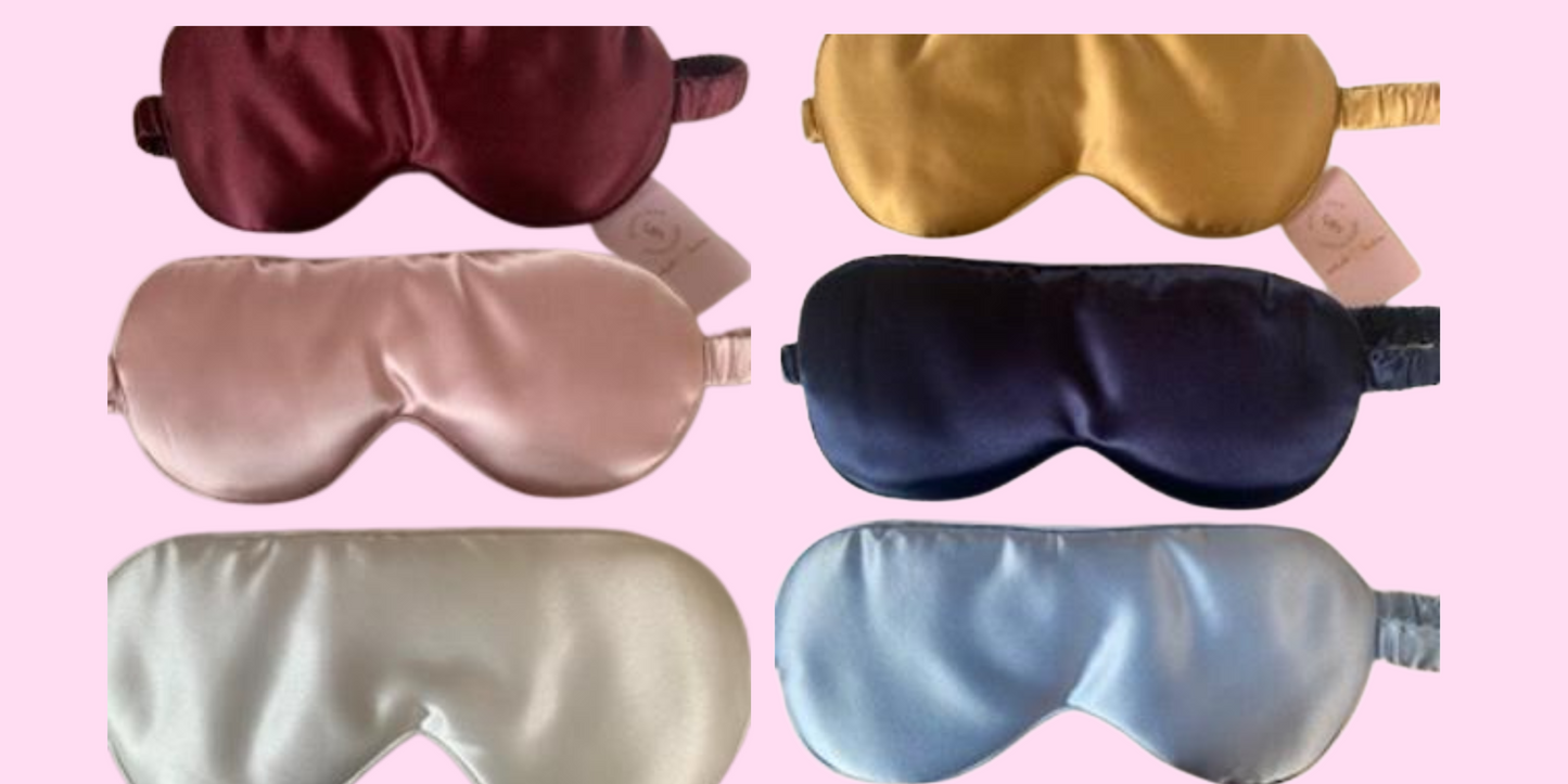 100% Pure Mulberry Silk Eye Mask, 22 momme Quality Silk Sleep Mask, Luxury Mulberry Silk Eye Mask, Self Care Gift For Her Or Him.