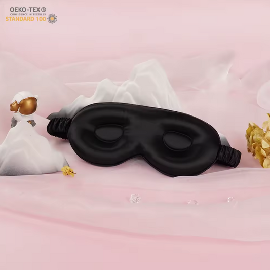 3D Mulberry Silk Eye Mask, Silk Eye Mask For Sleeping and For Travelling, Memory Foam Eye Mask For Extra Comfort, 3D Eye Mask For men & Women, 3D Eye Mask For Eye Lash Extension