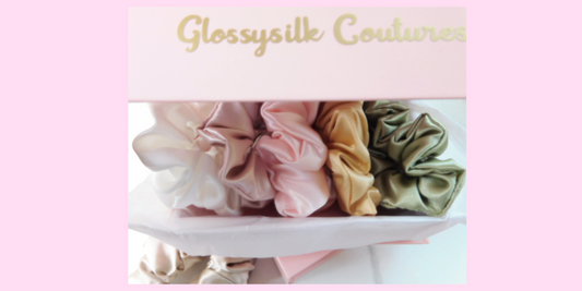 Mulberry Silk Scrunchies PK 3, Prevents Hair Damages, Mulberry Silk Hair Scrunchie,  Prevents Breakage, Reduces Split Ends, No Kinks.